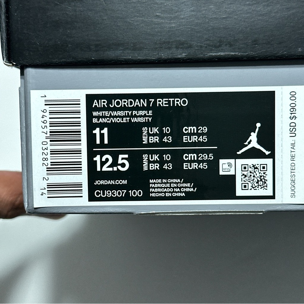 Air Jordan 7 Retro Flint Mens Size 11 OG CU9307-100 - Picture 9 of 9